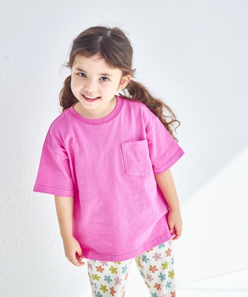 pairmanon（ペアマノン）の「【リンクコーデ】アソート ビッグシルエット 半袖Tシャツ（Tシャツ/カットソー・キッズ・パープル/グリーン系その他2/ピンク系その他2/グリーン系その他3/グリーン系その他/ピンク系その他3/ブルー系その他/オレンジ/ブラック系その他2/ライトブルー/ピンク系その他/ブルー系その他2/ブラック/ライトベージュ/ホワイト/パープル系その他/ホワイト系その他/ベージュ系その他2/ベージュ系その他/ブラウン/ホワイト系その他2/ブラック系その他/ブラウン系その他2/ブラウン系その他/オリーブ・120/150/140/100/90/130/80/110）」の22枚目の写真