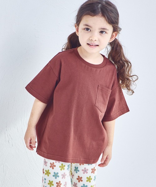 pairmanon（ペアマノン）の「【リンクコーデ】アソート ビッグシルエット 半袖Tシャツ（Tシャツ/カットソー・キッズ・パープル/グリーン系その他2/ピンク系その他2/グリーン系その他3/グリーン系その他/ピンク系その他3/ブルー系その他/オレンジ/ブラック系その他2/ライトブルー/ピンク系その他/ブルー系その他2/ブラック/ライトベージュ/ホワイト/パープル系その他/ホワイト系その他/ベージュ系その他2/ベージュ系その他/ブラウン/ホワイト系その他2/ブラック系その他/ブラウン系その他2/ブラウン系その他/オリーブ・120/150/140/100/90/130/80/110）」の7枚目の写真