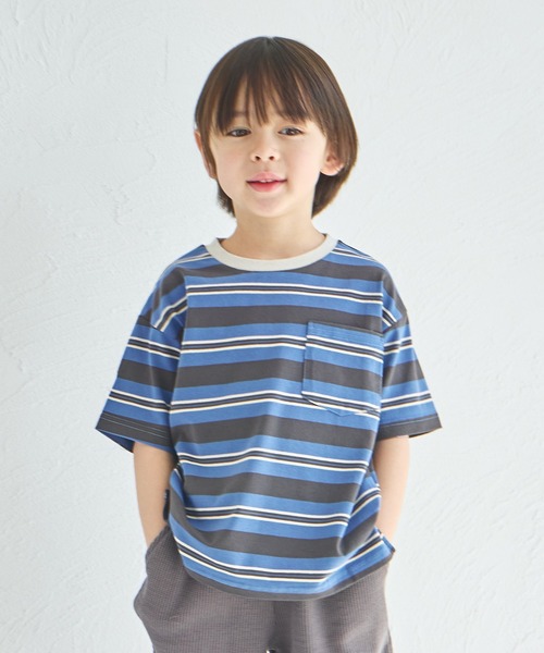 pairmanon（ペアマノン）の「【リンクコーデ】アソート ビッグシルエット 半袖Tシャツ（Tシャツ/カットソー・キッズ・パープル/グリーン系その他2/ピンク系その他2/グリーン系その他3/グリーン系その他/ピンク系その他3/ブルー系その他/オレンジ/ブラック系その他2/ライトブルー/ピンク系その他/ブルー系その他2/ブラック/ライトベージュ/ホワイト/パープル系その他/ホワイト系その他/ベージュ系その他2/ベージュ系その他/ブラウン/ホワイト系その他2/ブラック系その他/ブラウン系その他2/ブラウン系その他/オリーブ・120/150/140/100/90/130/80/110）」の19枚目の写真