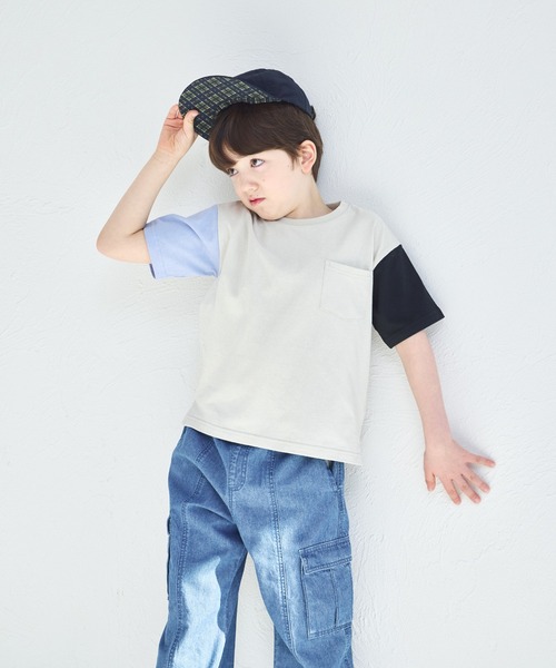 トゥエモントレゾアビッグシルエット半袖tシャツリボンテープが
