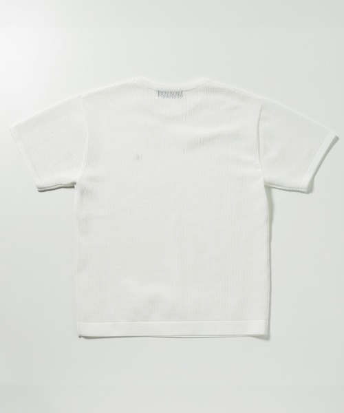 1PIU1UGUALE3  RELAX （ウノピゥウノウグァーレトレ リラックス）の「1PIU1UGUALE3 RELAX(ウノピゥウノウグァーレトレ リラックス)ワンポイントロゴ ロゴ刺繍 ベーシック 半袖ニットTシャツ 半袖Tシャツ（Tシャツ/カットソー・メンズ・ホワイト/サックスブルー/ブラック・XL/L/M/S）」の20枚目の写真