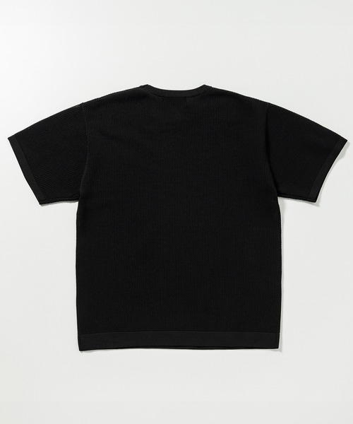 1PIU1UGUALE3  RELAX （ウノピゥウノウグァーレトレ リラックス）の「1PIU1UGUALE3 RELAX(ウノピゥウノウグァーレトレ リラックス)ワンポイントロゴ ロゴ刺繍 ベーシック 半袖ニットTシャツ 半袖Tシャツ（Tシャツ/カットソー・メンズ・ホワイト/サックスブルー/ブラック・XL/L/M/S）」の10枚目の写真