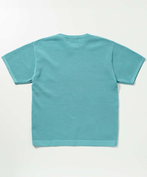 1PIU1UGUALE3  RELAX （ウノピゥウノウグァーレトレ リラックス）の「1PIU1UGUALE3 RELAX(ウノピゥウノウグァーレトレ リラックス)ワンポイントロゴ ロゴ刺繍 ベーシック 半袖ニットTシャツ 半袖Tシャツ（Tシャツ/カットソー・メンズ・ホワイト/サックスブルー/ブラック・XL/L/M/S）」の12枚目の写真