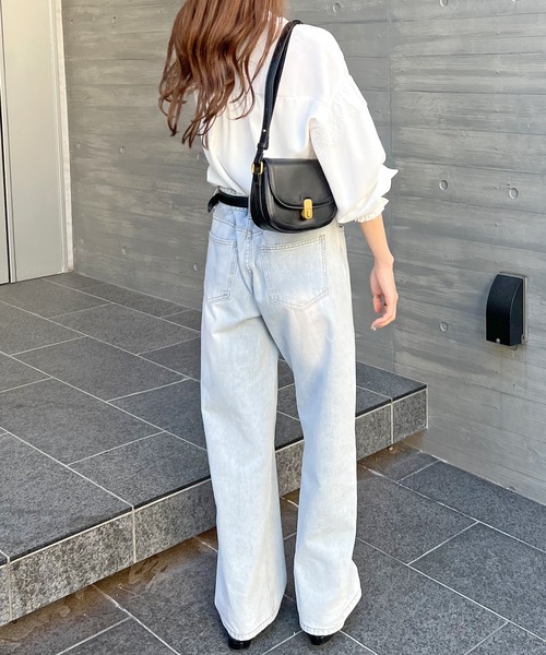 Futier land（フューティアランド）の「【4色展開】レースドッキングブラウス（シャツ/ブラウス・レディース・ライトグレー/ホワイト/ブラック/ピンクベージュ・LARGE/MEDIUM/X-LARGE）」の16枚目の写真