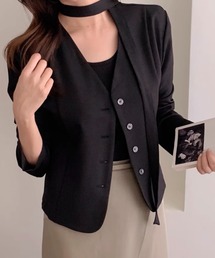 リボンノーカラージャケット最終価格 ノーカラージャケット（リボン）ファッション通販 - ZOZOTOWN