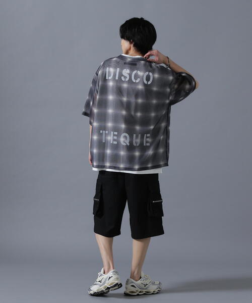 DANKE SCHON(ダンケシェーン)の「DankeSchon/ダンケシェーン/OMBRE CHECK MESH T-SHIRTS(Tシャツ/カットソー・レディース・ブラウン/ブラック・L/M)」の18枚目の写真