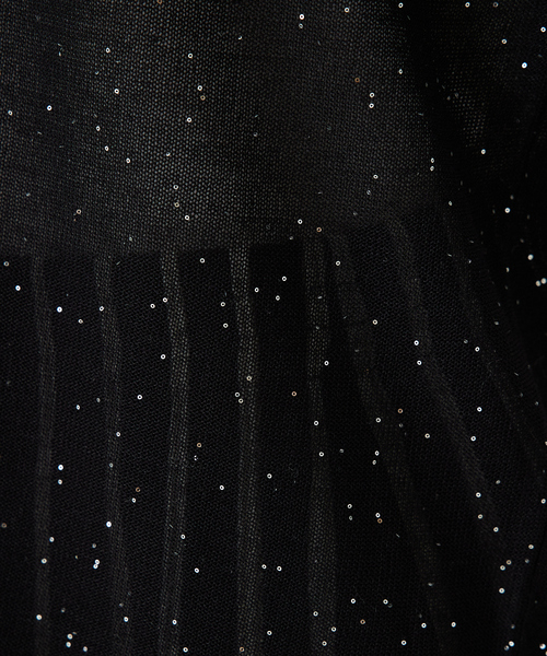 abahouse mavie(アバハウスマヴィ)の「【アンサンブル対応】スパンコールシアーニットシャツ/春服/夏服(カーディガン/ボレロ・レディース・アイボリー/ブラウン/ブラック/セージグリーン・フリー)」の16枚目の写真