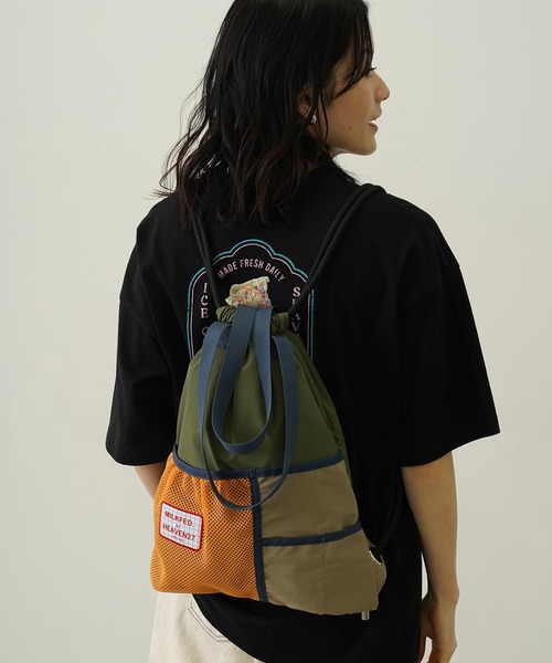 MILKFED.（ミルクフェド）の「MULTI COLOR KNAPSACK（バックパック/リュック・レディース・ブルー/オリーブ/ブラック・ONE SIZE）」の18枚目の写真