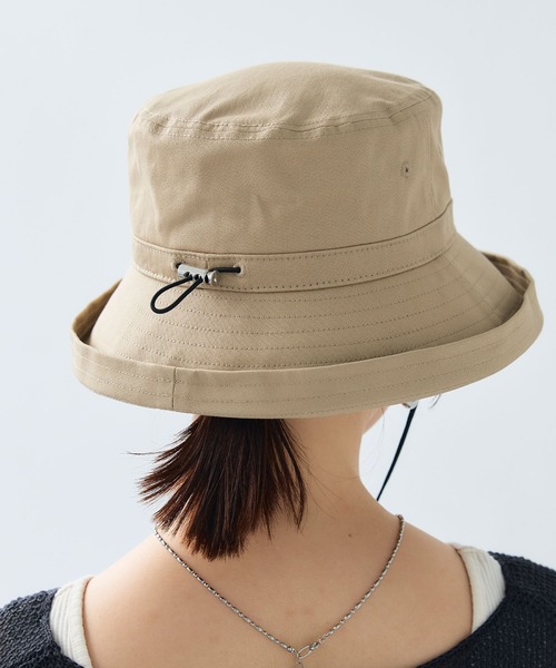 CROSS FUNCTION（クロスファンクション）の「《UPF50+》エブ楽 面麻エッジアップクロッシェハット【CF/クロスファンクション】（ハット・レディース・キナリ/ネイビー/ベージュ/ブラック・M/57.5cm）」の19枚目の写真