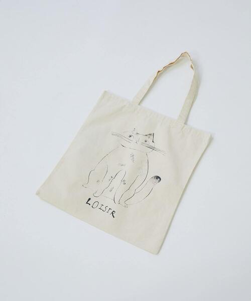 【10日出品取り下げ】LOISIR×TORANEKOBONBON　トートバッグ LOISIR トートバッグ 「アーティストコラボ」LOISIR