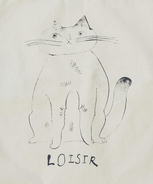 LOISIR（ロワズィール）の「ぽってりネコトートバッグ（トートバッグ・レディース・ブラック/ナチュラル・FREE）」の16枚目の写真