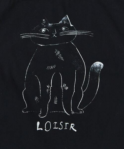 LOISIR（ロワズィール）の「ぽってりネコトートバッグ（トートバッグ・レディース・ブラック/ナチュラル・FREE）」の8枚目の写真