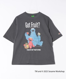 【FRUIT OF THE LOOM】SESAME STREET×FTL イラストTシャツ B/セサミストリート コラボ