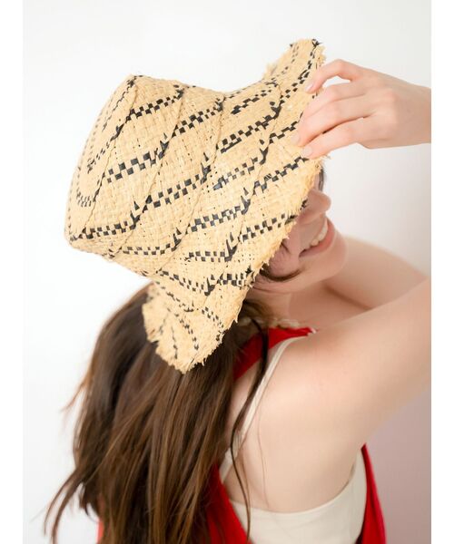 Ungrid（アングリッド）の「雑材ハット（ハット・レディース・その他1/ベージュ・FREE）」の16枚目の写真
