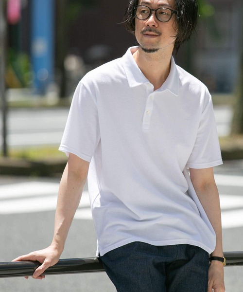 URBAN RESEARCH ROSSO MEN（アーバンリサーチロッソメン）の「『XLサイズあり』ハイパフォーマンス鹿の子ポロシャツ（ポロシャツ・メンズ・ネイビー/ブルー系その他/ホワイト/ブラウン/グレー/カーキ/ブラック・X-LARGE/LARGE/MEDIUM/SMALL）」の15枚目の写真