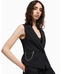 ARMANI EXCHANGE | 【A|X アルマーニ エクスチェンジ】＜ZOZO限定＞チェーンデザイン ジレ(ベスト)