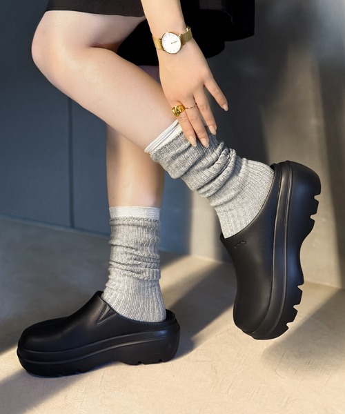 Java（ジャバ）の「+7cmボリュームソールステッチデザインサボサンダル【JaVaジャバコラボ】（ローファー・メンズ・ブラック・MEDIUM/LARGE/X-LARGE/XX-LARGE/XXX-LARGE）」の10枚目の写真