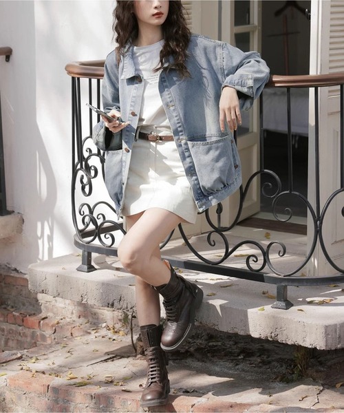 BLANC FICELLE(ブランフィセル)の「デニムジャケット(デニムジャケット・レディース・ブルー・S/M/L)」の11枚目の写真