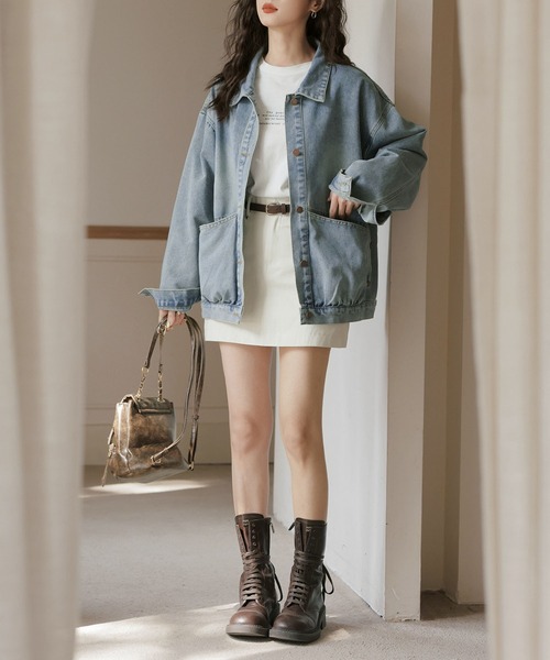 BLANC FICELLE(ブランフィセル)の「デニムジャケット(デニムジャケット・レディース・ブルー・S/M/L)」の13枚目の写真