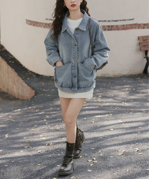 BLANC FICELLE(ブランフィセル)の「デニムジャケット(デニムジャケット・レディース・ブルー・S/M/L)」の15枚目の写真