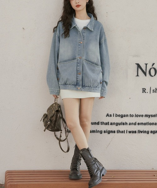 BLANC FICELLE(ブランフィセル)の「デニムジャケット(デニムジャケット・レディース・ブルー・S/M/L)」の16枚目の写真