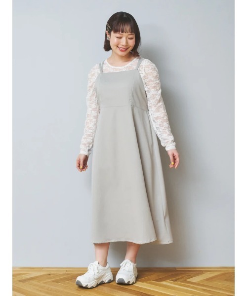 ワンピース kameleon*size90 セール】サテンレイヤード風キャミワンピース（ワンピース