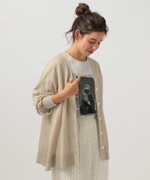 BAYFLOW | [夏の室内羽織りにも]シアーニットカーディガン(カーディガン/ボレロ)