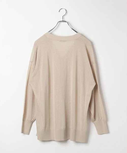 BAYFLOW（ベイフロー）の「[夏の室内羽織りにも]シアーニットカーディガン（カーディガン/ボレロ・レディース・グリーン/オレンジ/グレイッシュベージュ/ブラック・FREE）」の21枚目の写真