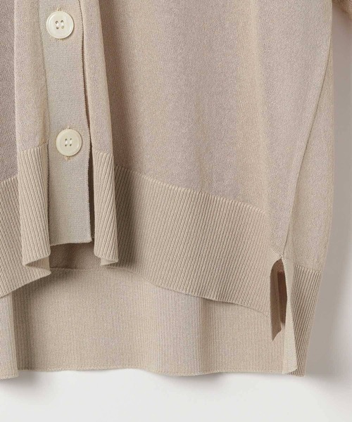 BAYFLOW（ベイフロー）の「[夏の室内羽織りにも]シアーニットカーディガン（カーディガン/ボレロ・レディース・グリーン/オレンジ/グレイッシュベージュ/ブラック・FREE）」の18枚目の写真