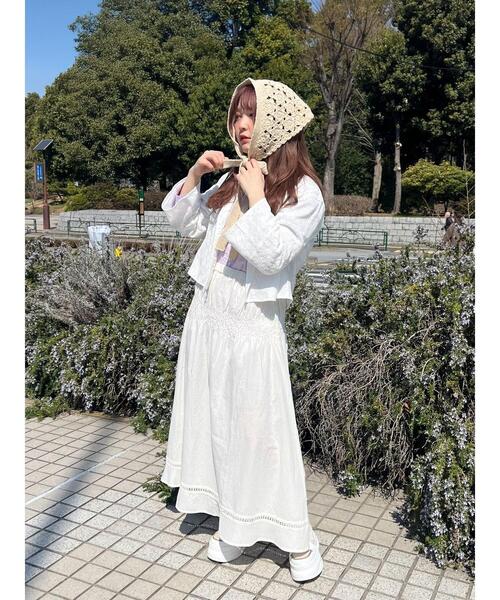 Samansa Mos2（サマンサ モスモス）の「2WAYシャーリングスカート（スカート・レディース・ブラック/オフホワイト/ブルー・F）」の20枚目の写真