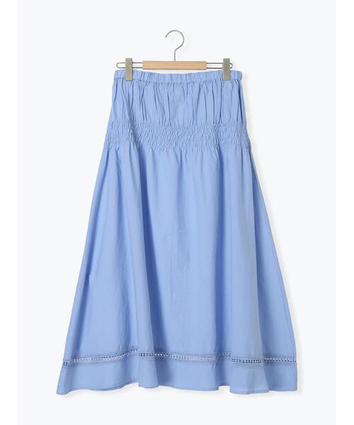 Samansa Mos2（サマンサ モスモス）の「2WAYシャーリングスカート（スカート・レディース・ブラック/オフホワイト/ブルー・F）」の10枚目の写真