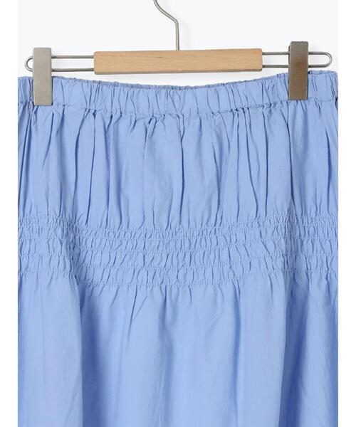 Samansa Mos2（サマンサ モスモス）の「2WAYシャーリングスカート（スカート・レディース・ブラック/オフホワイト/ブルー・F）」の5枚目の写真