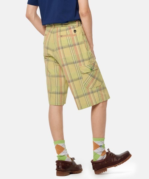 Timberland（ティンバーランド）の「Timberland TOKYO DESIGN COLLECTIVE Plaid Shorts（ティンバーランド TDC コーデュロイ プレイド ショーツ）（その他パンツ・メンズ・ダークブルー/イエロー系・30inch/32inch/34inch/36inch）」の11枚目の写真