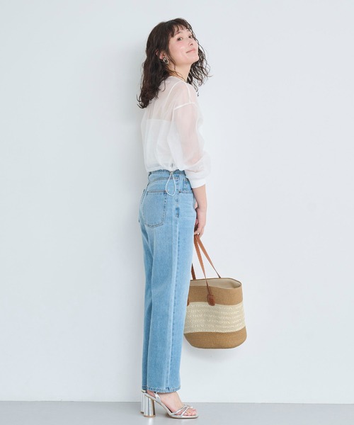 attiree(アティレー)の「コード付きシアープルオーバー(シャツ/ブラウス・レディース・ブラック/ホワイト・MEDIUM)」の18枚目の写真