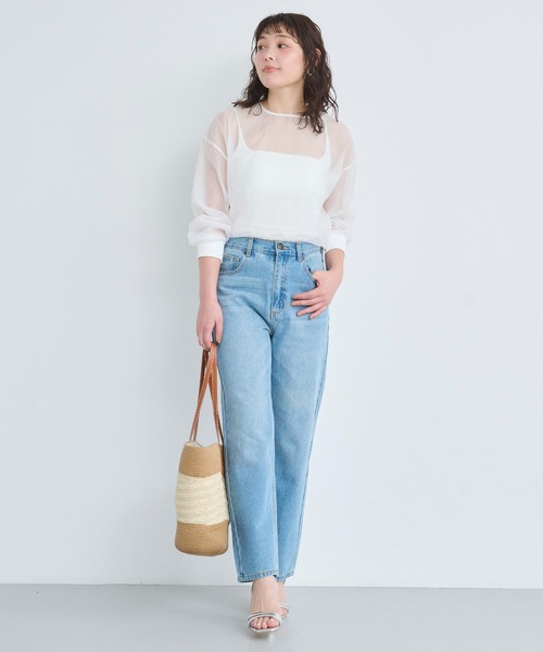 attiree(アティレー)の「コード付きシアープルオーバー(シャツ/ブラウス・レディース・ブラック/ホワイト・MEDIUM)」の17枚目の写真