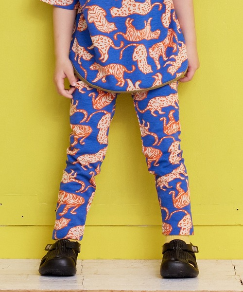 MARKEY'S（マーキーズ）の「【吸水速乾】サーマルメッシュ総柄レギンス（レギンス/スパッツ・キッズ・ブルー/チャコール/レッド/グリーン・80/90/95/100/110/120/130）」の4枚目の写真