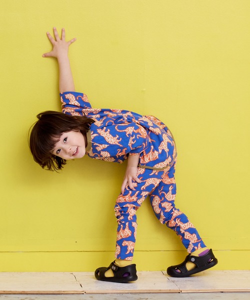 MARKEY'S（マーキーズ）の「【吸水速乾】サーマルメッシュ総柄レギンス（レギンス/スパッツ・キッズ・ブルー/チャコール/レッド/グリーン・80/90/95/100/110/120/130）」の7枚目の写真