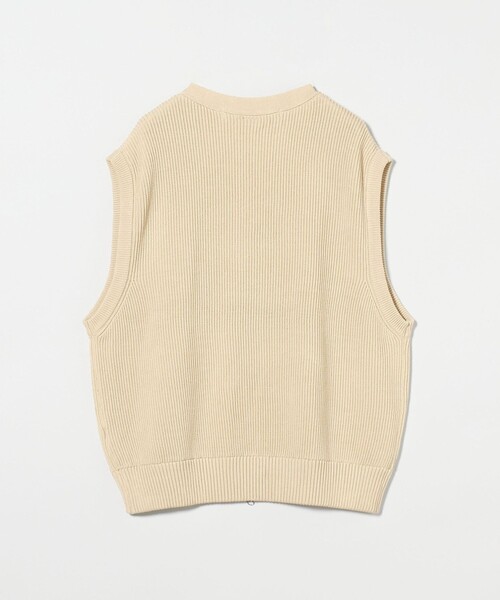 CITEN（シテン）の「＜CITEN＞リブニットZIPベスト（ベスト・メンズ・ナチュラル/ブラック・FREE）」の6枚目の写真