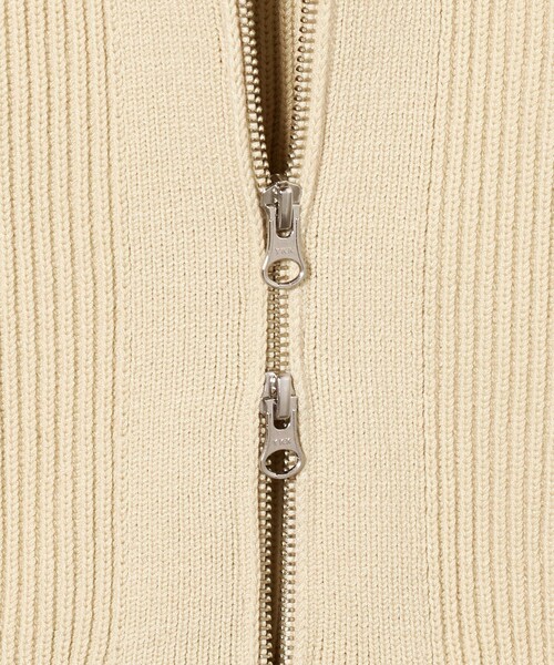 CITEN（シテン）の「＜CITEN＞リブニットZIPベスト（ベスト・メンズ・ナチュラル/ブラック・FREE）」の9枚目の写真