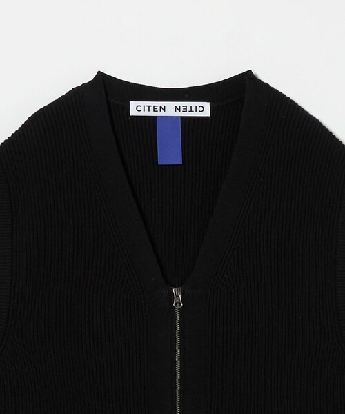 CITEN（シテン）の「＜CITEN＞リブニットZIPベスト（ベスト・メンズ・ナチュラル/ブラック・FREE）」の13枚目の写真