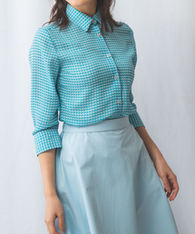 NARACAMICIE（ナラカミーチェ）の「【NARACAMICIE】バスケット幾何シフォン七分袖ブラウス（シャツ/ブラウス）」