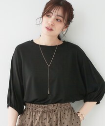 SHOO・LA・RUE | 【SHOO ICE】とろみドルマン5分袖トップス(Tシャツ/カットソー)