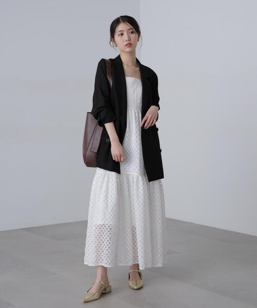 FREE'S MART(フリーズマート)の「◆ティアードキャミソールワンピース(ワンピース・レディース・ブラック/ブラウン系その他/ホワイト系その他・SMALL/MEDIUM)」の16枚目の写真