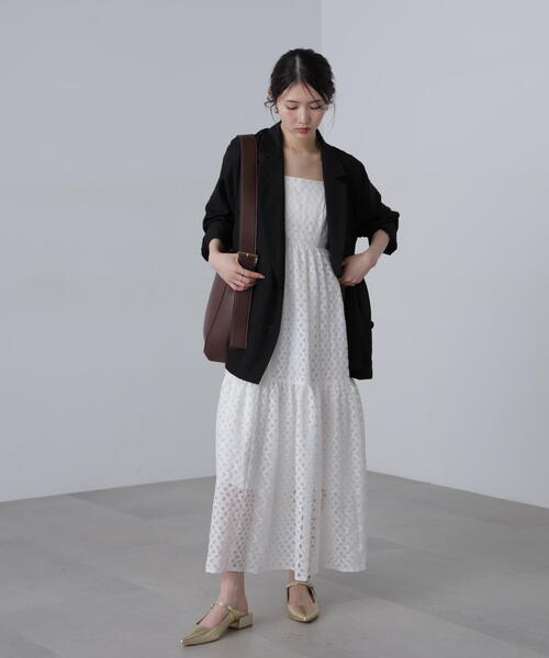 FREE'S MART(フリーズマート)の「◆ティアードキャミソールワンピース(ワンピース・レディース・ブラック/ブラウン系その他/ホワイト系その他・SMALL/MEDIUM)」の17枚目の写真