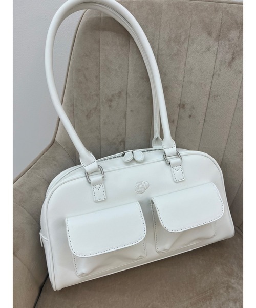 GYDA（ジェイダ）の「【ZOZO限定！！】ダブルポケットハンドバック（ハンドバッグ・レディース・オフホワイト/ブラック・FREE）」の19枚目の写真