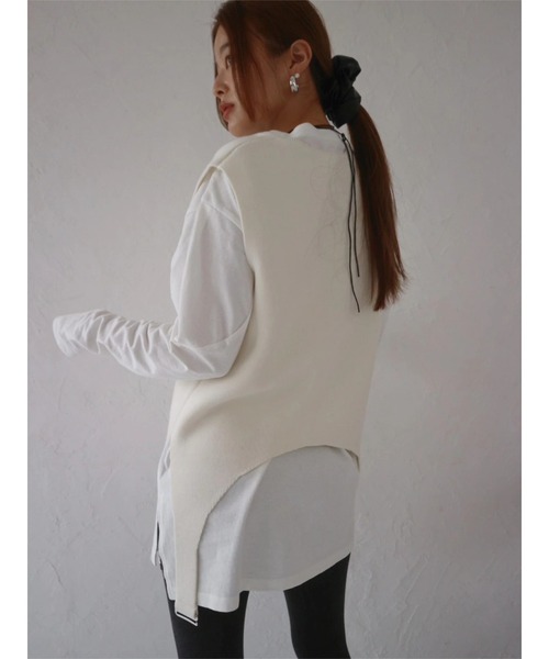 Garter Straps Knit Vest（ベスト）｜TRUNC 88（トランク