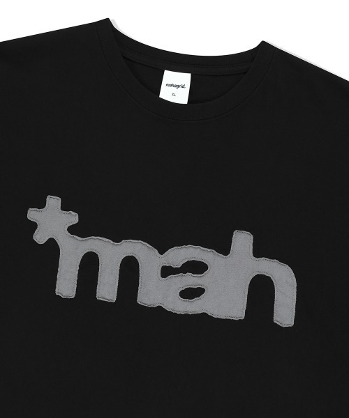 mahagrid/マハグリッド』 mah CUT OFF APPLIQUE TEE /カットオフ