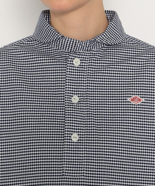 DANTON(ダントン)の「WOMEN'S OXFORD ROUND COLLAR SHORT SLEEVE PULLOVER SHIRT PATTERN(シャツ/ブラウス・レディース・ブルー系その他/ブルー系その他6・36/38/34)」の9枚目の写真