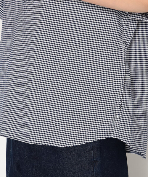 DANTON(ダントン)の「WOMEN'S OXFORD ROUND COLLAR SHORT SLEEVE PULLOVER SHIRT PATTERN(シャツ/ブラウス・レディース・ブルー系その他/ブルー系その他6・36/38/34)」の12枚目の写真