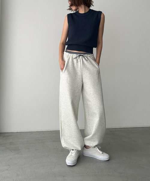 CANAL JEAN（キャナルジーン）の「El mar　コットンリネンニットタンク（タンクトップ・レディース・ホワイト/ネイビー/ブラック/ブルー/ブラウン・ONE SIZE）」の8枚目の写真